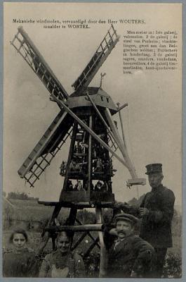 Mekaniehe (sic) windmolen, vervaardigd door den Heer Wouters, maalder te Wortel