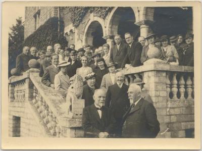 Kring Taxandria op reis / Tongerlo 1937 op kasteel de Tranoy