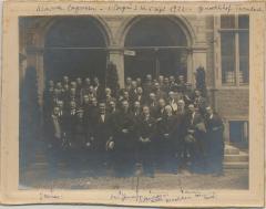 Eerste Geschied- en Oudheidkundig congres / groepsfoto
