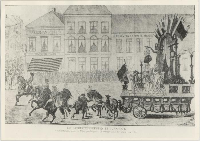 Gravure / Patriottenfeesten / Vijfde praalwagen
