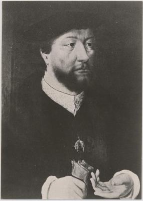 Schilderij portret Hendrik III, graaf Nassau door J. G. v. Mabuse
