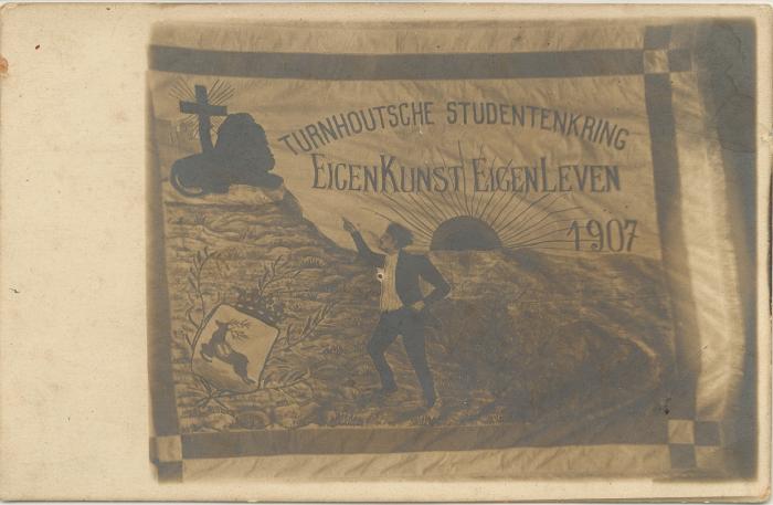 Vaandel v. Studentenkring "Eigen kunst Eigen leven"