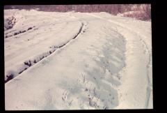 K 287 Wandelpad in de sneeuw