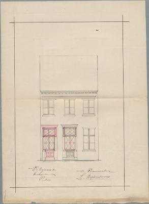 De Kinderen Peeters, Herentalsstraat, 20, voordeur met raam verplaatsen, 24/10/1890 