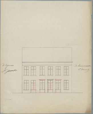 Jacobs P., Herentalsstraat , Wijk 2 nr 454, ramen en deuren veranderen, 22/2/1866 