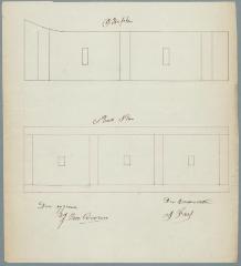 Van Dooren , Graatakker (einde straat), bouwen muur aan schuur, 18/2/1864 