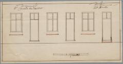 Van De Vliet (weduwe), Herentalsstraat , Wijk 3 nrs 76,77 en 78, [winkel] herstellen van deuren en vensters, 24/4/1856 