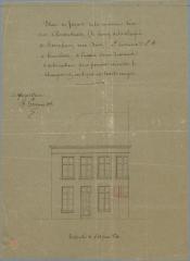 Gervais H. , Herentalsstraat , Wijk 3 nr 34, gevelverandering, 15/12/1864