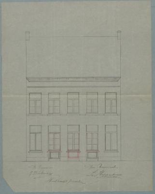 Baelemans J., Herentalsstraat , nr 89 en 91, deur en 2 ramen verplaatsen, 7/9/1892 