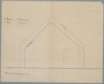 Clymans , Heizijde, bouwen nieuwe schuur op plaats van oude afgebroken, 19/6/1877 