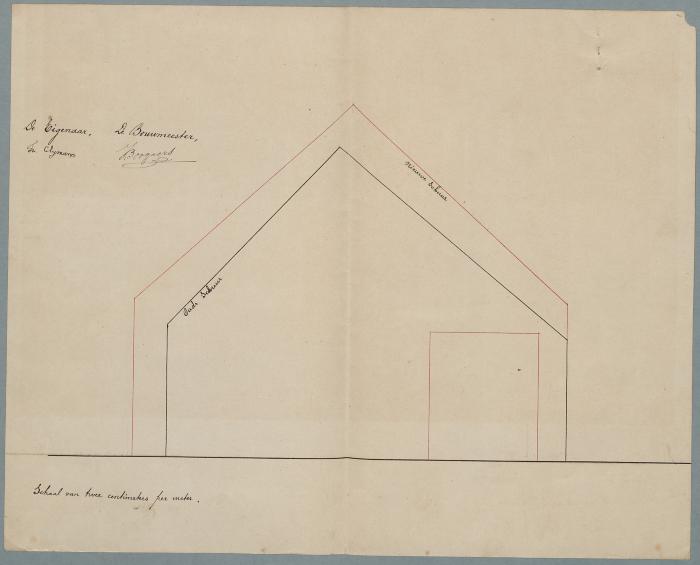 Clymans , Heizijde, bouwen nieuwe schuur op plaats van oude afgebroken, 19/6/1877 