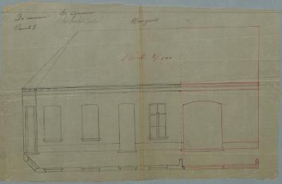 Van Aerschot J., Baan Turnhout-Diest , Sectie M nr 76, bouwen schuur naar woonhuis, 12/5/1896 