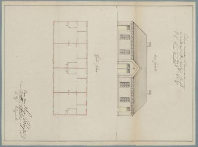 Van Der Heyden - Borghs, Steenweg Turnhout naar Breda (Balendijk), bouwen 4 woningen, 26/8/1861 