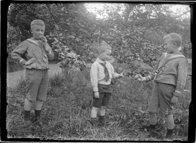 Oudste kinderen Caron (Maguerite Boone en René Caron).  Heizijde - streke Boone's Blijk.