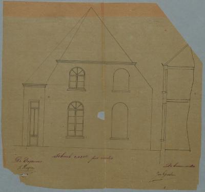 Nuyens -Donnez August, Begijnenstraat , Sectie [H] nr 726, bouwen nieuwe voorgevel, 24/3/1884 
