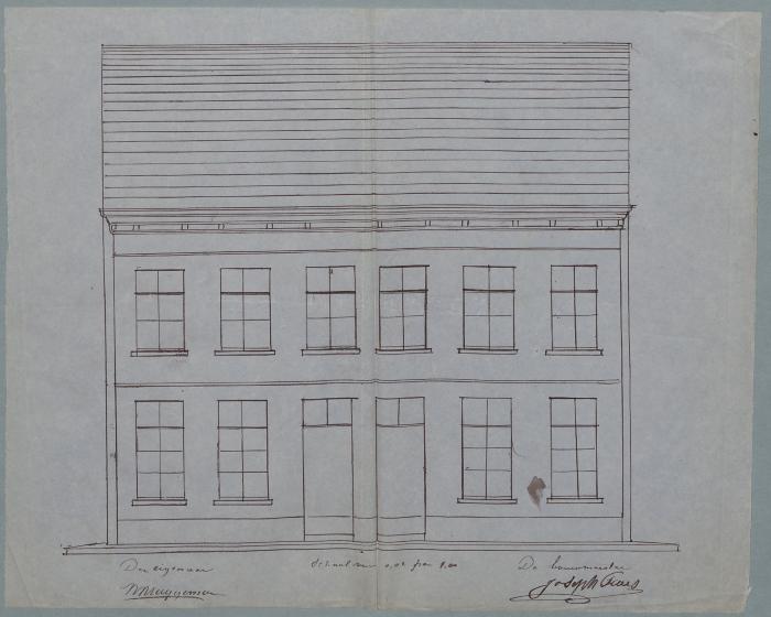 Bruggeman M., Hofstraat , bouwen woningen (2), 21/8/1874