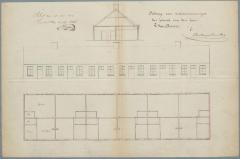 Van Dooren - Dierckx P., Loker Akker (op 7 meter van spoorweg), bouwen 6 werkmanswoningen, 4/8/1856 