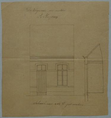 Nuyens A., Lindekensstraat (einde straat), Sectie R nr 173a, bouwen 2 huizen (op een deel van het perceel), 18/3/1882 