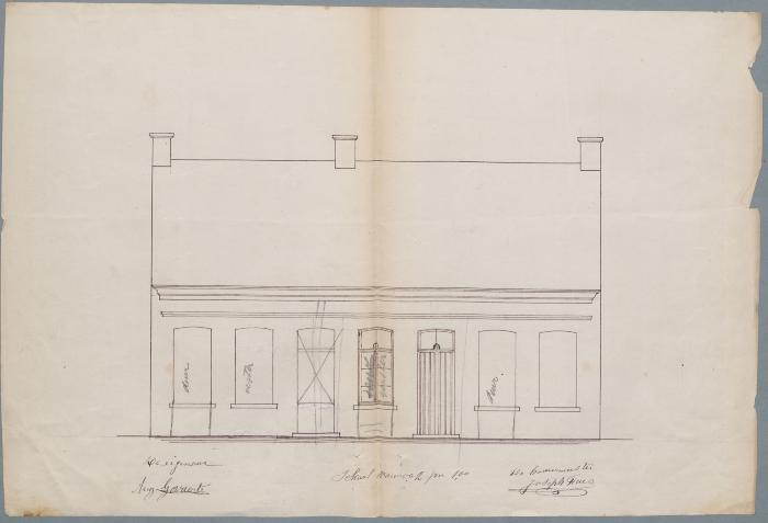 Govaerts Aug., Bentelstraat , bouwen 2 woningen, 9/11/1874