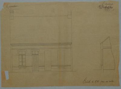 Van Dooren Frans, Steenweg Turnhout naar Gierle (naast fabriek Biermans), bouwen 2 huizen, 28/10/1882 