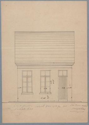 Faes Joseph, Loker Akker (tegen steenweg Turnhout op Lille over Gierle), Wijk O nr 390, bouwen huizing, 31/1/1874 