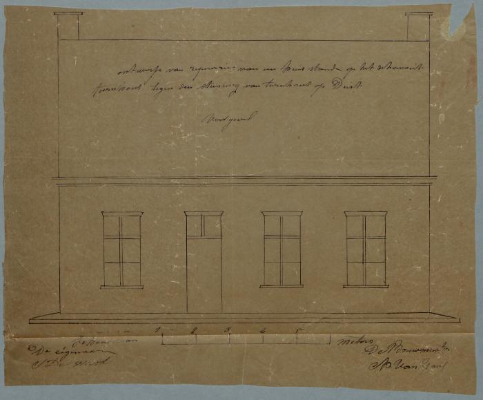 De Weerd, Baan Turnhout-Diest (Schorvoort), Wijk 7 nr 131, vernieuwen kap en corniche, 1/7/1876 