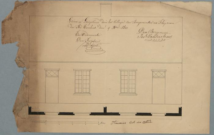 Hendrickx Egidius (kinderen), Broekzijde, Wijk N nr 322, bouwen huizing bestaande uit 2 woningen, 9/12/1840 