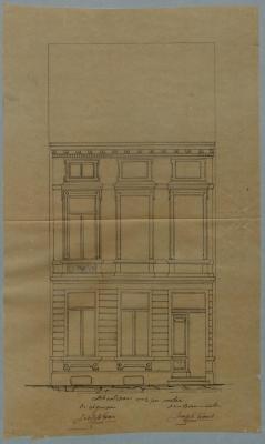 Faes Joseph, Leopoldstraat (naast huis van Bruggemans), bouwen huis, 11/4/1878 