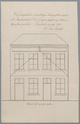 Van Bladel , Herentalsstraat , Wijk 2 nr 498 en 499, heropbouwen afgebrande woning, 12/7/1878 