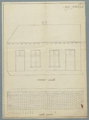Pauwels Aug., Graatakker, bouwen woning (uit 2 bestaande woningen), 2/5/1846 