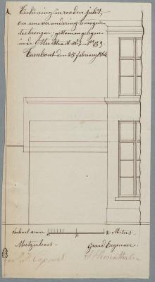 Roosenthaler, Otterstraat , Wijk 2 nr 139, gevelveranderingen (deur), 25/2/1864 