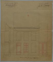 Brosens (weduwe), Otterstraat , Wijk 2 nr 17, inrijpoort hangen en bestaande inkomdeur veranderen in raam, 16/3/1882 