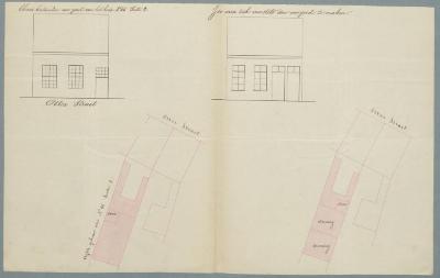 Clymans Alexander, Otterstraat, Sectie 2 nrs 65 en 66, veranderingen aan 2 woningen, 20/1/1853 