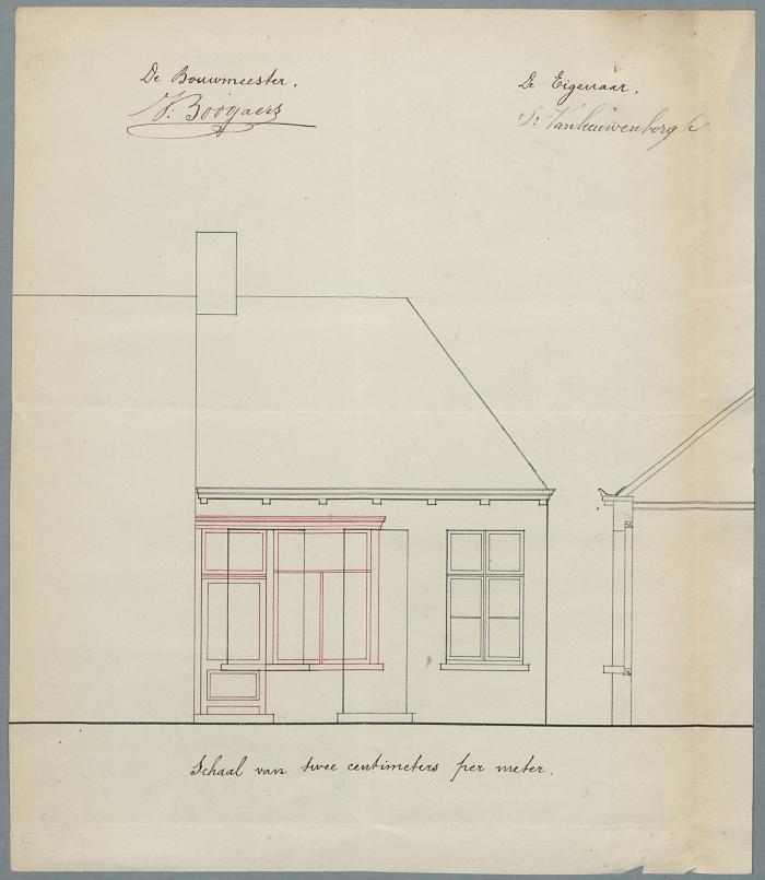 Van Leeuwenborgh D., Otterstraat , Wijk 1 nr 847, verandering aan woning, 19/2/1881 