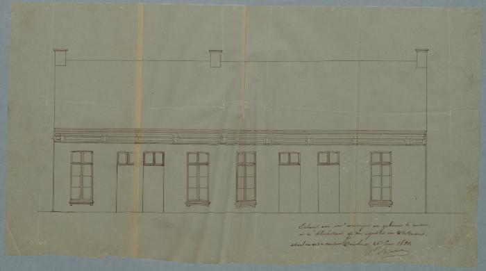 Brosens (weduwe), Klinkstraat , bouwen 4 woningen, 11/7/1881