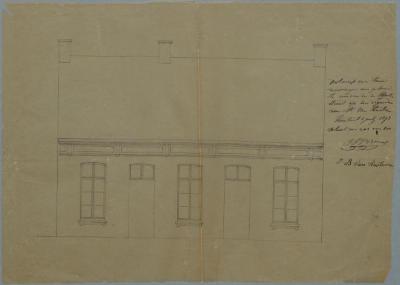 Van Kasteren J.B., Klinkstraat , Sectie R nr 496, bouwen gebouw met 2 woningen, 9/7/1873