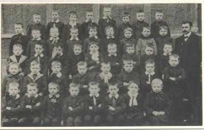Jacobsschool (klasfoto) 3de studiejaar 1914