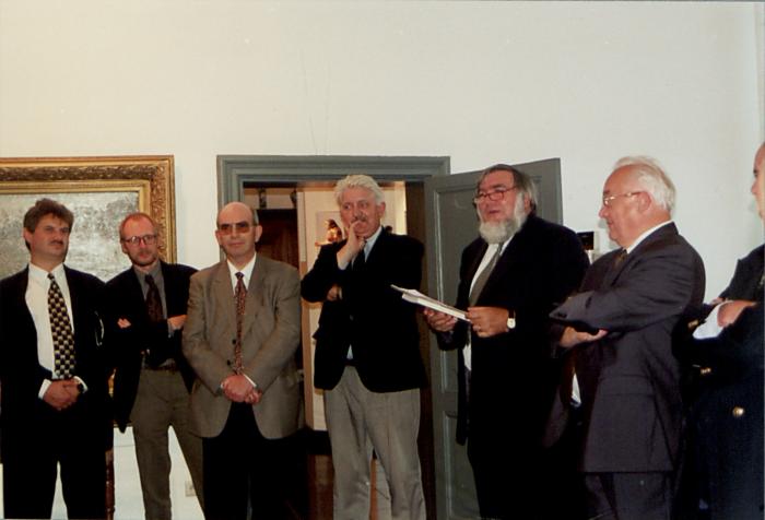 Taxandria museum. 3 september 1999  Inhuldiging guillotine in overdracht van de provincie naar de Stad Turnhout.
