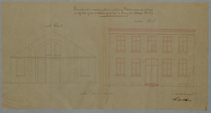Anthoni L., Steenweg van Antwerpen, Sectie 5 nr 78, Den Casino veranderingswerken aan gevel huis, 14/1/1865