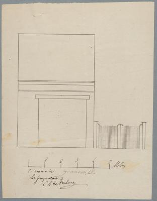 de Fierlant C.A. , Steenweg van Turnhout naar Antwerpen (Les Champs Elisées), bouwen wagenhuis, 19/2/1874