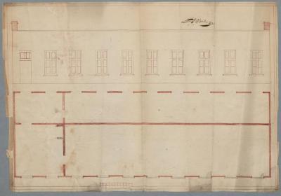 Verheyen , Oude baan van Turnhout op Antwerpen, bouwen huizing (werkhuis), 11/11/1852