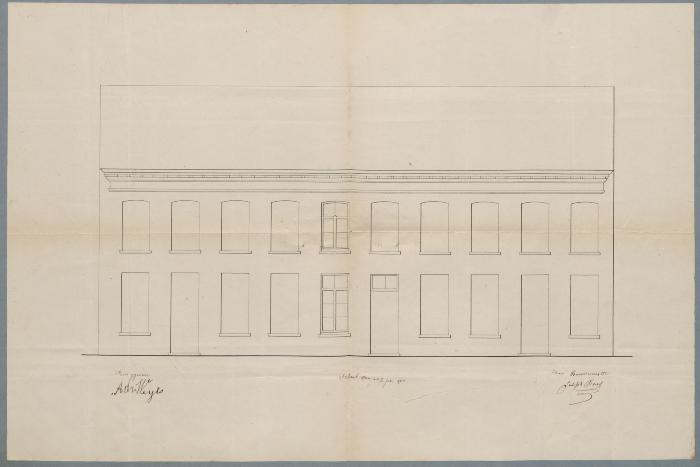 Weyts Adrianus, Steenweg van Turnhout naar Antwerpen, Sectie O nr 448a, bouwen 3 woningen, 22/7/1867