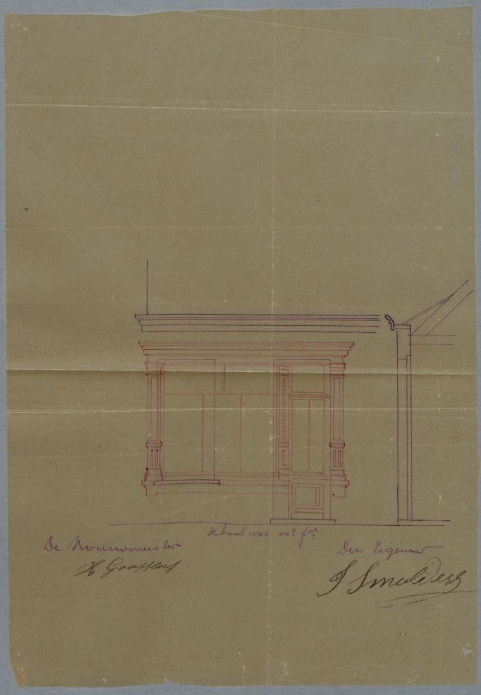 Smolders J., Antwerpse steenweg , Wijk 4 nr 184, verandering aan huizing, 12/5/1884