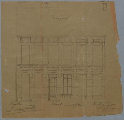 Blereau G., Warandestraat (naast rijkswacht), Sectie Q nr 478, bouwen 2 huizen, 13/7/1876