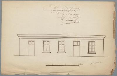 Goor Petrus, Schorvoort (palend tegen eigendom weduwe van Turnhout), bouwen huizing, 7/[9]/1844