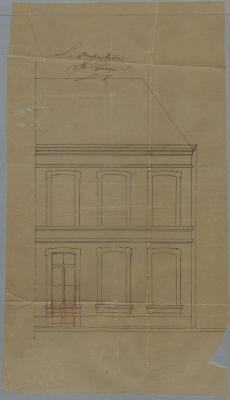 Gervais-Sak Hubert, Sint Antoniusstraat, vervangen raam door een deur, 31/10/1876