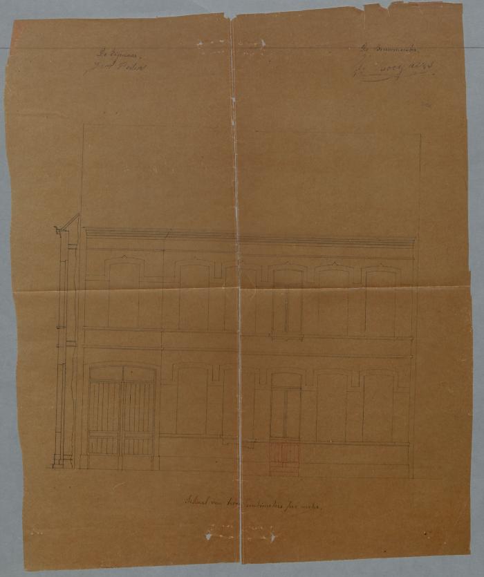 Peeters J., Sint Antoniusstraat , veranderen raam in deur, 23/6/1879