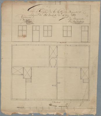 Andelhof Thomas, Schorvoort, bouwen 2 woningen, 17/7/1839
