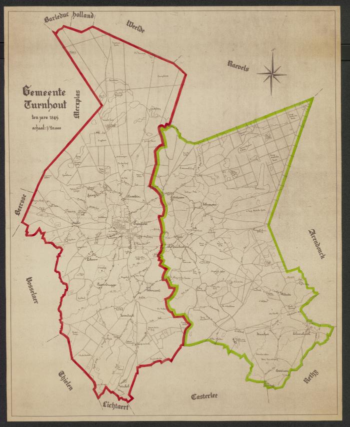 "Gemeente Turnhout ten jare 1845"