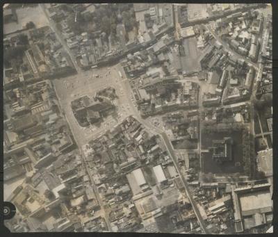 Luchtfoto van het centrum van Turnhout